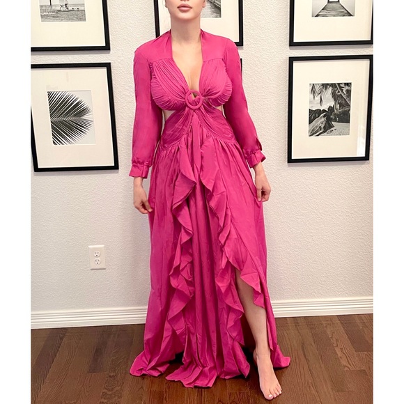 *Roxanne Plunging Cutout Gown - Picture 6 of 8